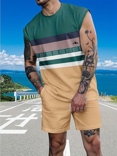 Conjunto Deportivo Hombre con Estampado de Letras - Image 10