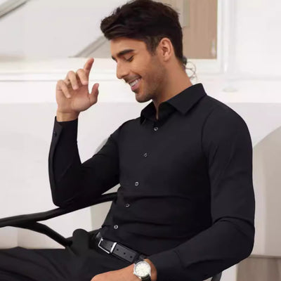 Camisa Elástica sin Planchado para Hombre - Image 22