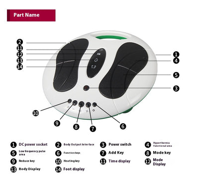Masajeador Eléctrico de Pies con Puntos de Acupuntura y Meridiano - Image 12