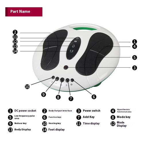 Masajeador Eléctrico de Pies con Puntos de Acupuntura y Meridiano - Image 12