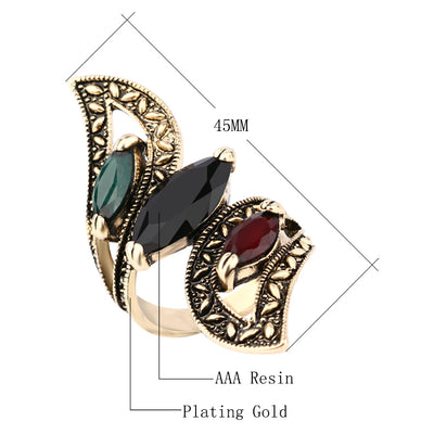 Anillo Retro de Resina para Mujer - Diseño Elegante y Sofisticado - Image 7