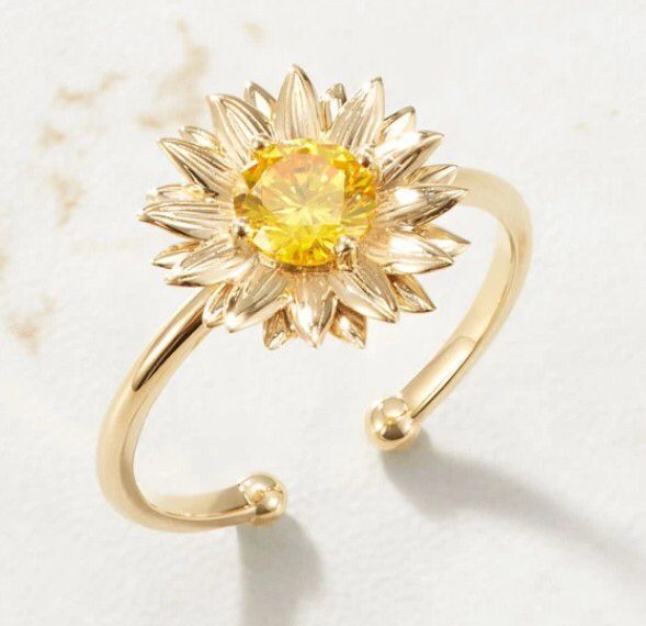 Anillo Ajustable Flor Margarita Estilo Coreano para Mujer - Joya Elegante para Bodas y Compromisos - Image 4