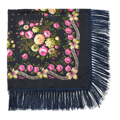 Pashmina Étnica con Flores Bordadas y Borlas - Image 33