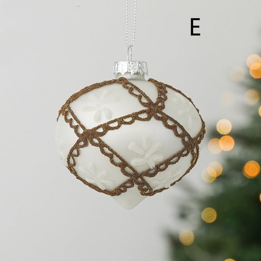 Bola de Navidad Decorativa de Vidrio Soplado - Adorno Artesanal para Árbol - Image 10