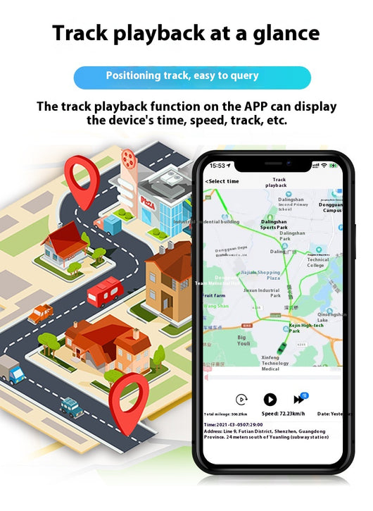 Localizador GPS por Satélite Beidou con Imán Fuerte - Dispositivo Antirrobo Vehicular - Image 10