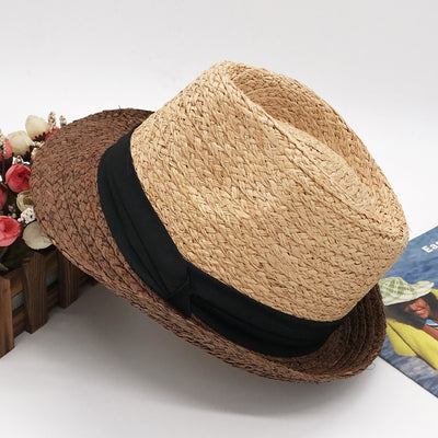 Sombrero Rafia Coreano Estilo Playa - Protección Solar Premium - Image 2