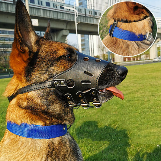 Bozal Protector Anti-Mordidas y Ladridos para Perros Medianos y Grandes