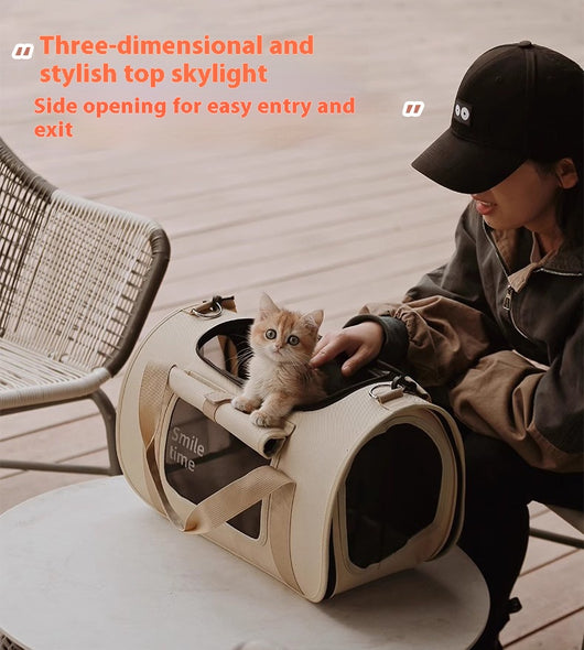 Bolsa Bandolera Portátil para Mascotas - Transportín Gato Ligero - Image 18