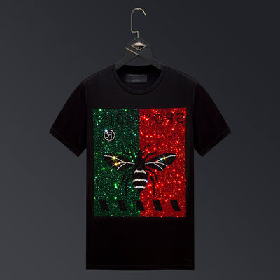 Playera Corta Lady Bee con Cristales Termoadheribles - Image 7