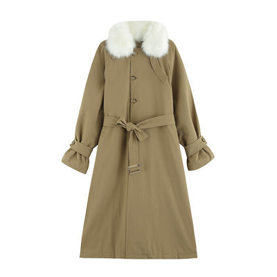 Chaqueta Abrigo Impermeable de Piel de Conejo y Algodón para Mujer - Image 5