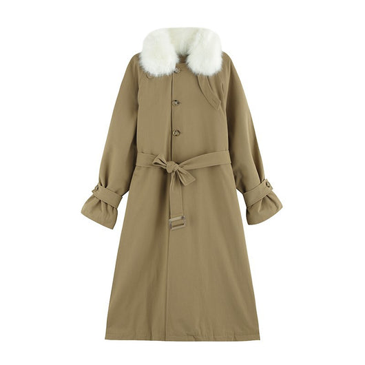 Chaqueta Abrigo Impermeable de Piel de Conejo y Algodón para Mujer - Image 5