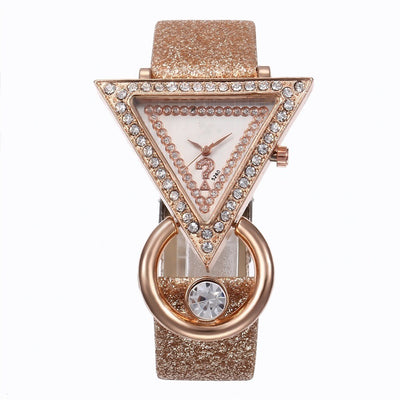 Reloj de Mujer con Dial Triangular y Diamantes Engarzados - Image 6