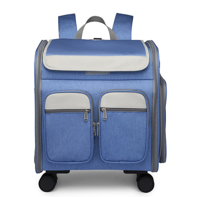 Carrito Transportín para Mascotas - Bolsa Plegable de Gran Capacidad