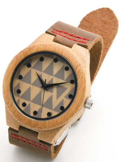 Reloj de Cuero Bambú Elegancia Profesional - Image 9