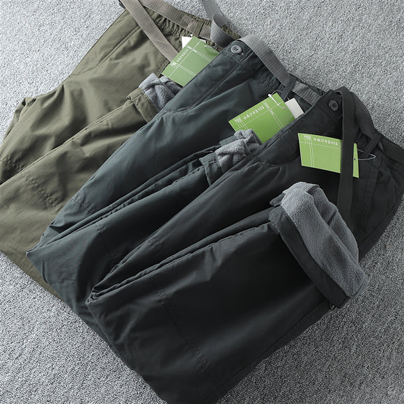 Calça Casual Masculina Impermeável e Corta-Vento para o Inverno