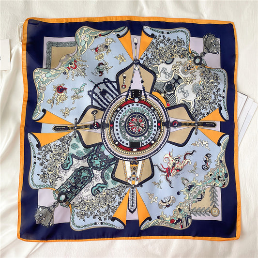 Pañuelo Cuadrado Lujo 70cm Otoño Invierno - Tela Fina