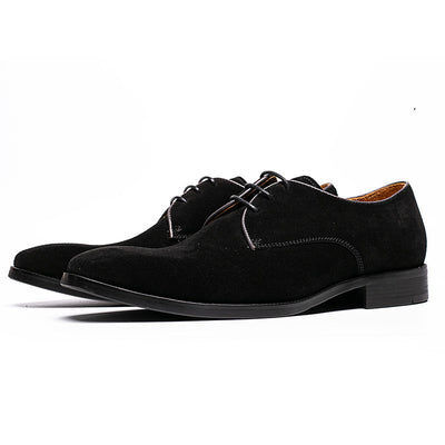 Zapatos Derby de Cuero Gamuza Artesanales para Hombre - Elegancia Formal - Image 5