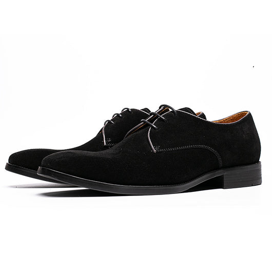 Zapatos Derby de Cuero Gamuza Artesanales para Hombre - Elegancia Formal - Image 5