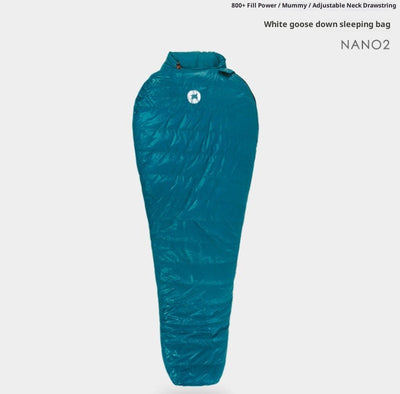 Saco de Dormir Térmico Portátil con Relleno de Plumón para Otoño e Invierno