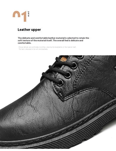 Botas de Cuero para Hombre - Estilo Casual y Trabajo - Image 13