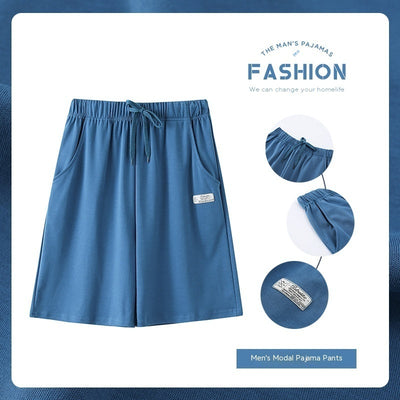 Pantalones Pijama Modal Hombre Verano Algodón Sueltos Casuales - Image 6