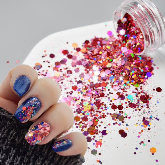 Set de 24 Esmaltes de Uñas con Brillo Glitter Deslumbrante - Image 2