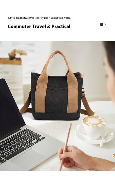 Bolsa de Lona Estilo Coreano de Gran Capacidad para Viajes y Uso Diario - Image 28