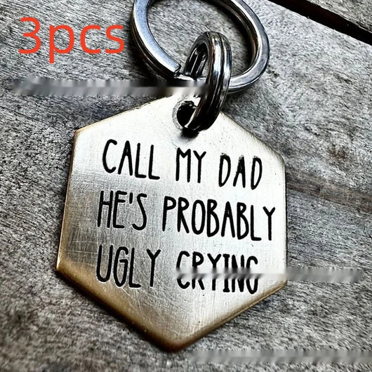 Placa de Identificación para Perro en Acero Inoxidable con Diseño Divertido - Image 16