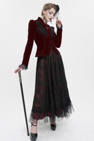 Abrigo Gótico para Presentaciones de Magia - Chaqueta Elegante para Mujeres - Image 15
