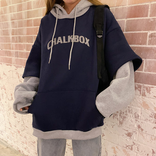 Suéter Deportivo Dos Texturas con Capucha para Mujer - Image 9