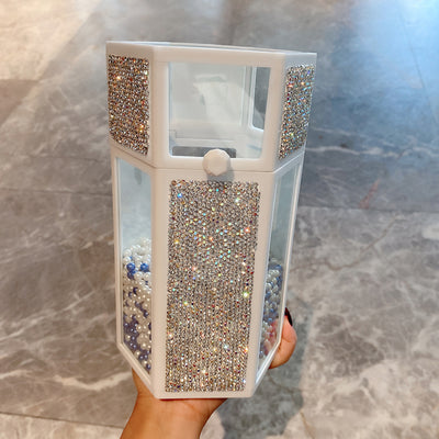 Estuche Organizador de Vidrio Hermético con Tapa - Almacenamiento Antipolvo para Maquillaje - Image 9