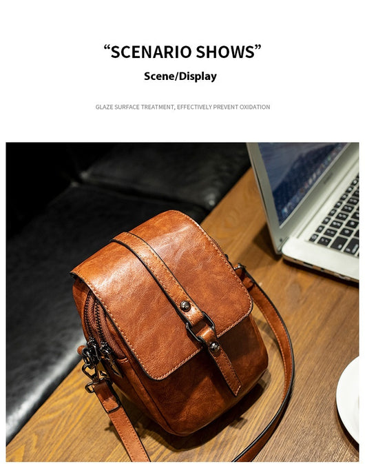 Bolso Bandolera Retro para Mujer - Bolsa de Hombro Único para Teléfono y Accesorios - Image 16