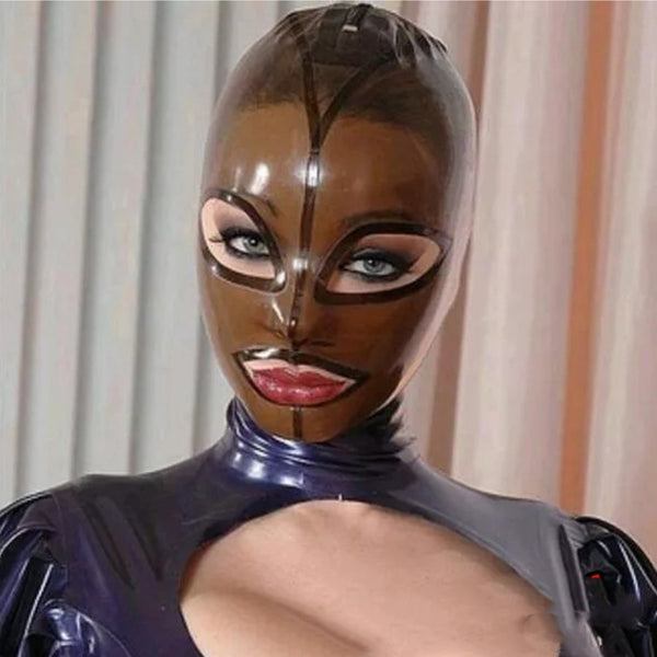 Máscara Latex Transparente Universal Coco Negro