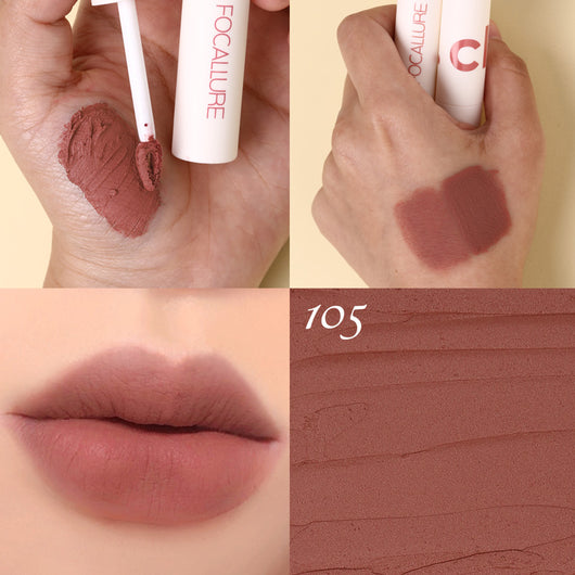 Gloss Labial Mate Aterciopelado a Prueba de Agua - Acabado Heroína Larga Duración - Image 7