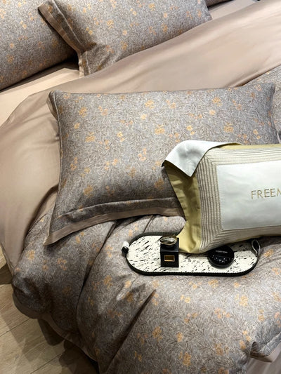 Juego de Cama Retro Algodón Peinado 4 Piezas - Calidez para Otoño e Invierno - Image 12