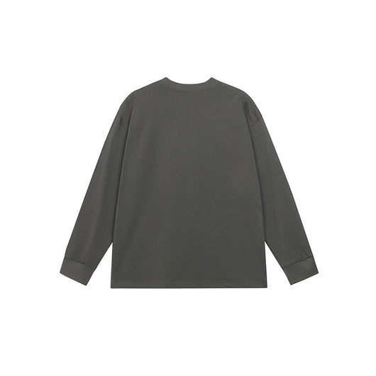 Camiseta Manga Larga Básica de Algodón Puro para Hombre - Image 26