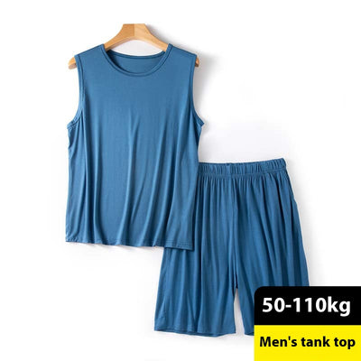 Shorts Chaleco Modal Hombre Verano Suelto Talla Grande sin Mangas - Image 4