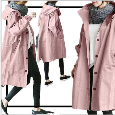 Chamarra Cortaviento Casual para Mujer - Manga Larga Ajustada a la Cintura - Image 3