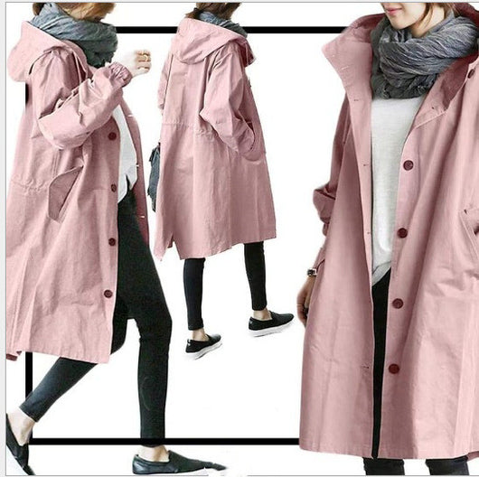Chamarra Cortaviento Casual para Mujer - Manga Larga Ajustada a la Cintura - Image 3