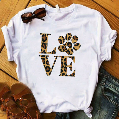 Blusa Estampado Leopardo con Labios LOVE - Manga Corta - Image 11