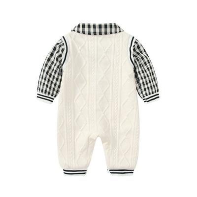 Jumpsuit Universitario Otoño para Bebé con Efecto Dos Piezas - Image 2
