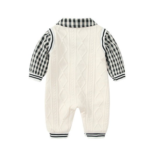 Jumpsuit Universitario Otoño para Bebé con Efecto Dos Piezas - Image 2