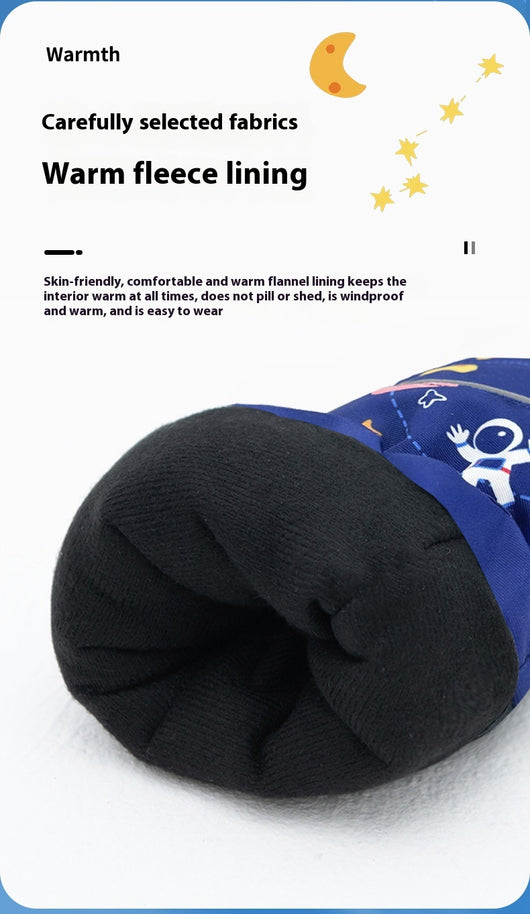 Chamarra Impermeable Acolchada de Terciopelo para Niños y Niñas - Image 13