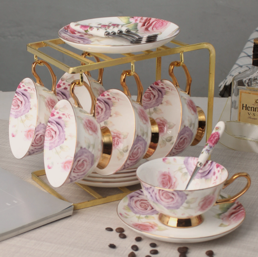 Juego de Tazas de Cerámica Europeas para Café - Image 7