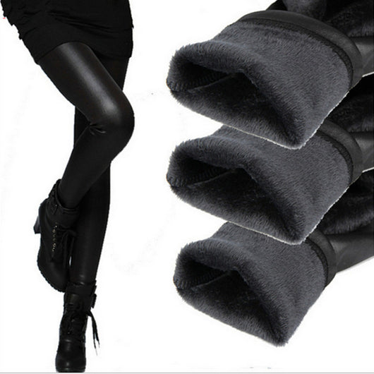 Leggins de Cuero Sintético con Forro Polar Térmico - Image 8