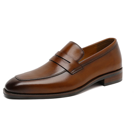 Zapatos de Cuero para Hombre Estilo Ejecutivo Primera Capa Ante - Image 2