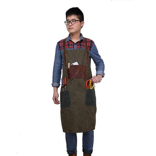 Delantal Artesanal de Lona para Barista y Profesionales - Image 3