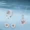 Conjunto de Collar Diosa Serie Primera Nieve con Soporte de Anillo en Plata 925