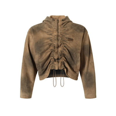 Chamarra con Capucha Estilo Punk Vintage Desgastado - Image 17
