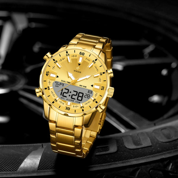 Reloj Luminoso para Hombre con Banda de Acero - Diseño Moderno y Elegante